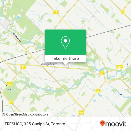 FRESHCO, 325 Guelph St map