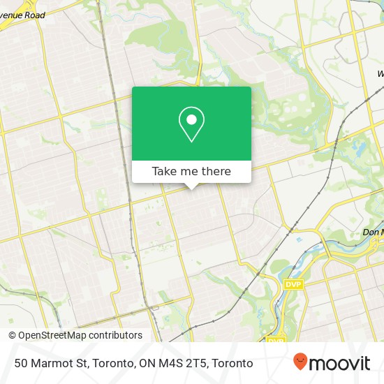 50 Marmot St, Toronto, ON M4S 2T5 plan