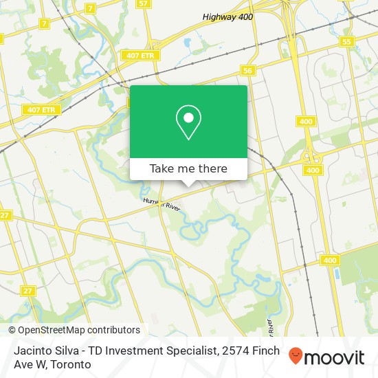 Jacinto Silva - TD Investment Specialist, 2574 Finch Ave W map