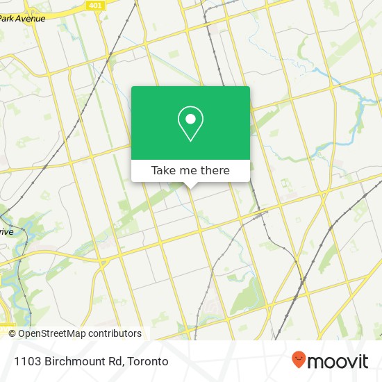 1103 Birchmount Rd map