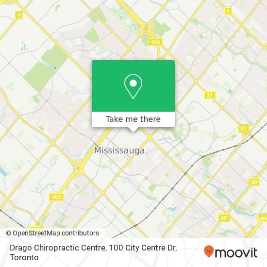 Drago Chiropractic Centre, 100 City Centre Dr map