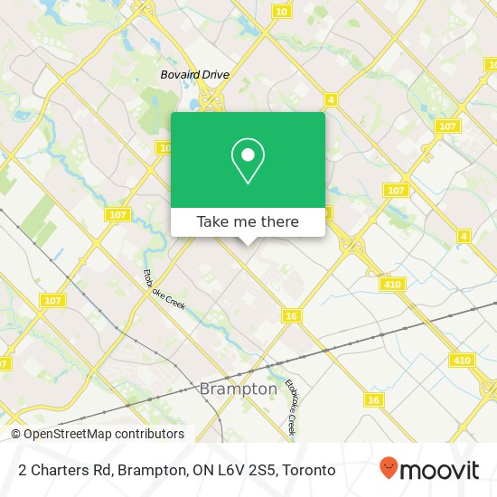 2 Charters Rd, Brampton, ON L6V 2S5 map