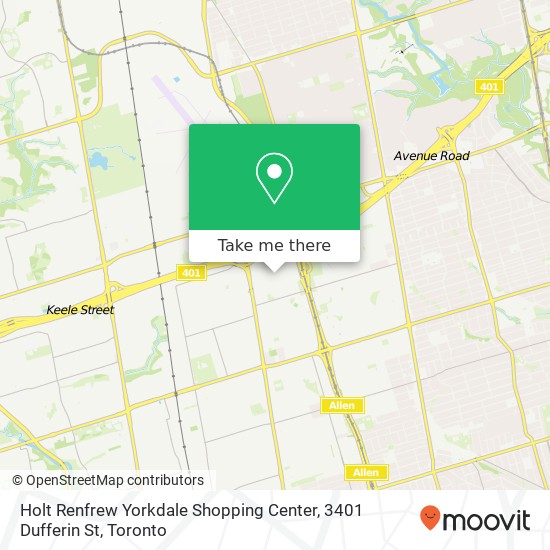 Holt Renfrew Yorkdale Shopping Center, 3401 Dufferin St map