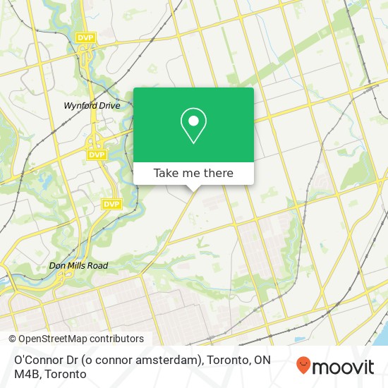 O'Connor Dr (o connor amsterdam), Toronto, ON M4B map