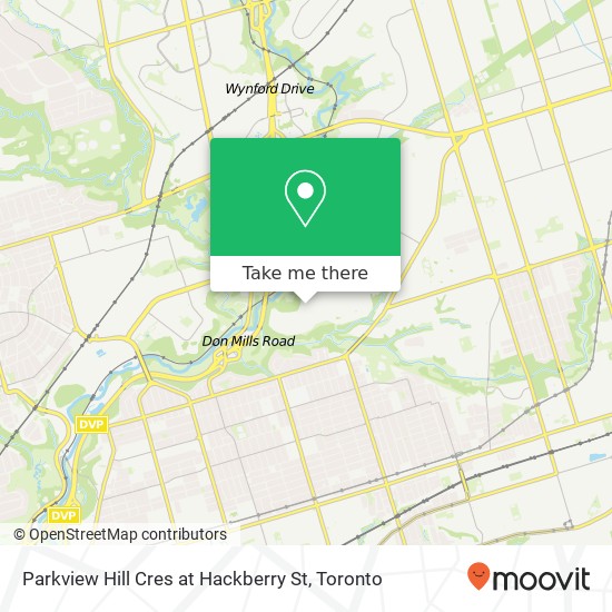 Parkview Hill Cres at Hackberry St map
