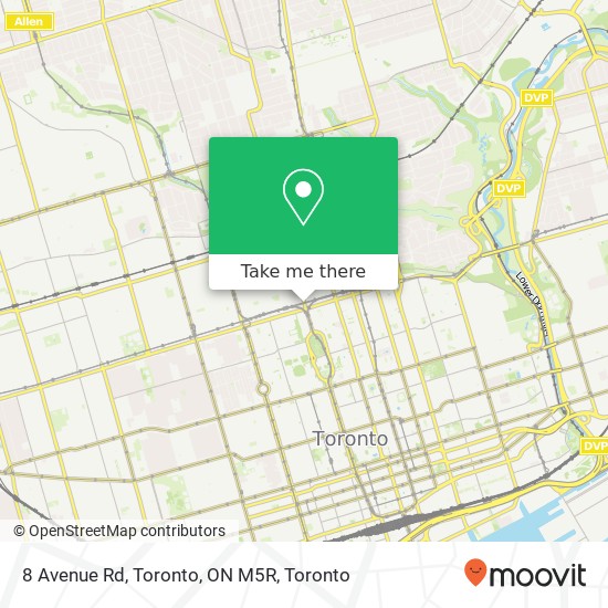 8 Avenue Rd, Toronto, ON M5R map