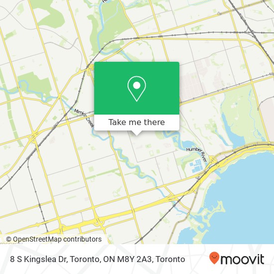 8 S Kingslea Dr, Toronto, ON M8Y 2A3 map