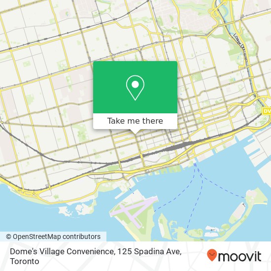 Dome's Village Convenience, 125 Spadina Ave plan