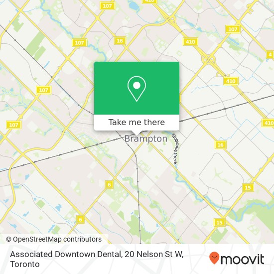 Associated Downtown Dental, 20 Nelson St W map