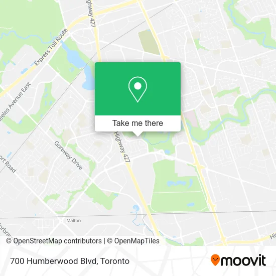 700 Humberwood Blvd map
