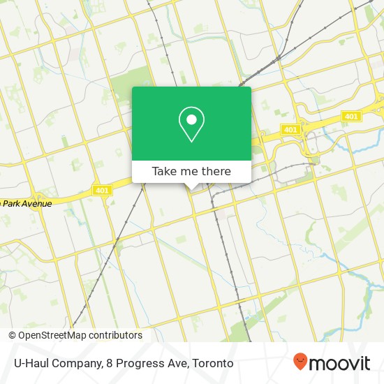 U-Haul Company, 8 Progress Ave map