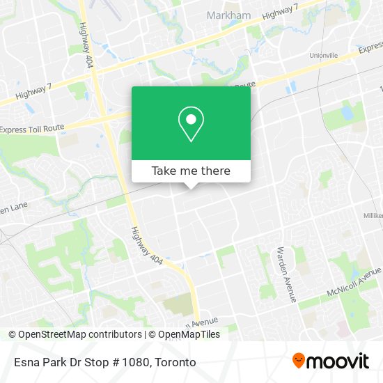 Esna Park Dr Stop # 1080 map