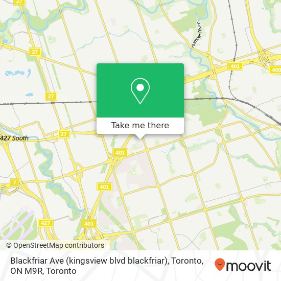 Blackfriar Ave (kingsview blvd blackfriar), Toronto, ON M9R plan