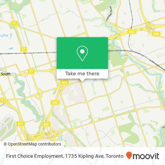 First Choice Employment, 1735 Kipling Ave map