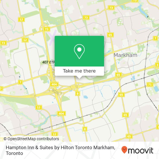 Hampton Inn & Suites by Hilton Toronto Markham map