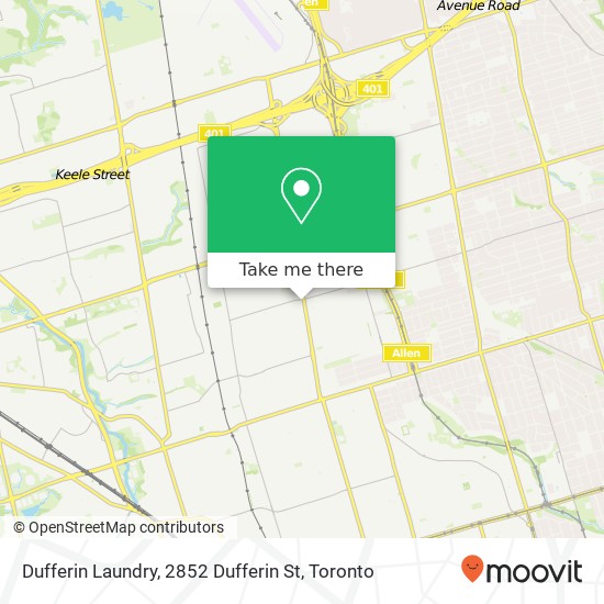 Dufferin Laundry, 2852 Dufferin St map