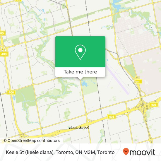 Keele St (keele diana), Toronto, ON M3M map