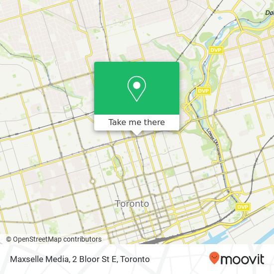 Maxselle Media, 2 Bloor St E map