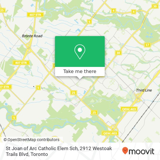 St Joan of Arc Catholic Elem Sch, 2912 Westoak Trails Blvd map