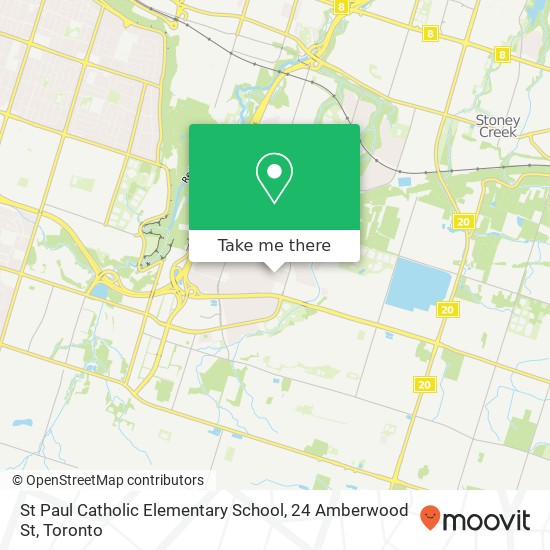 St Paul Catholic Elementary School, 24 Amberwood St map