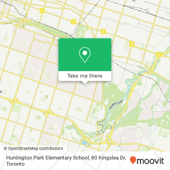 Huntington Park Elementary School, 80 Kingslea Dr map