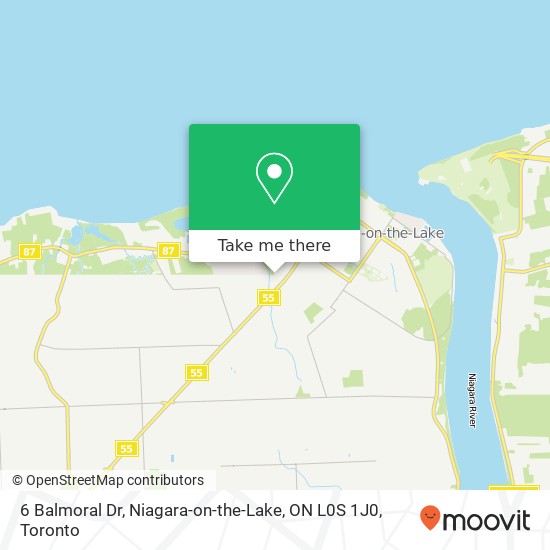 6 Balmoral Dr, Niagara-on-the-Lake, ON L0S 1J0 map