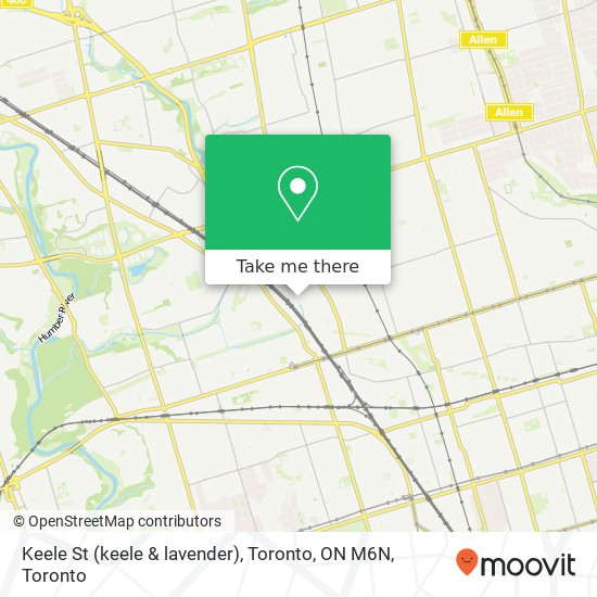 Keele St (keele & lavender), Toronto, ON M6N plan