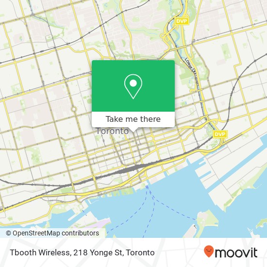 Tbooth Wireless, 218 Yonge St map