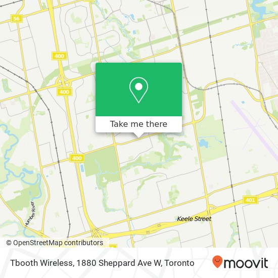 Tbooth Wireless, 1880 Sheppard Ave W map