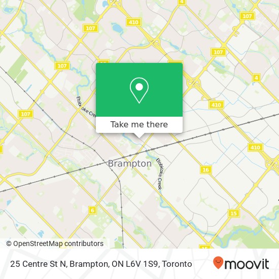 25 Centre St N, Brampton, ON L6V 1S9 map