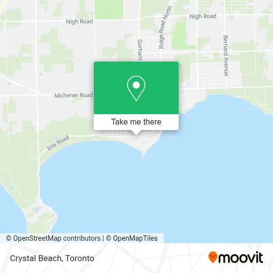 Crystal Beach map