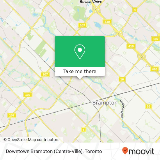 Downtown Brampton (Centre-Ville) map