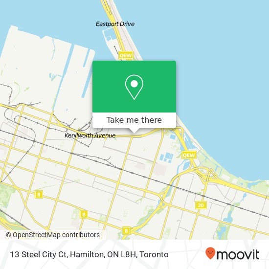 13 Steel City Ct, Hamilton, ON L8H map