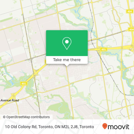10 Old Colony Rd, Toronto, ON M2L 2J8 plan