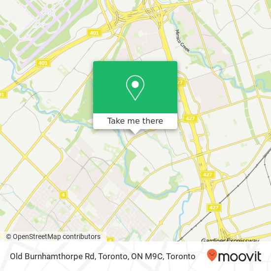 Old Burnhamthorpe Rd, Toronto, ON M9C map