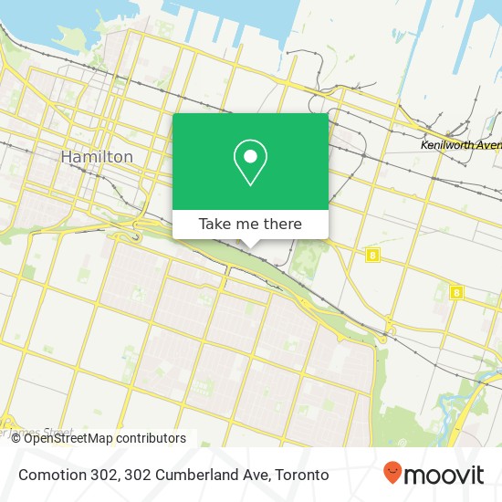 Comotion 302, 302 Cumberland Ave map