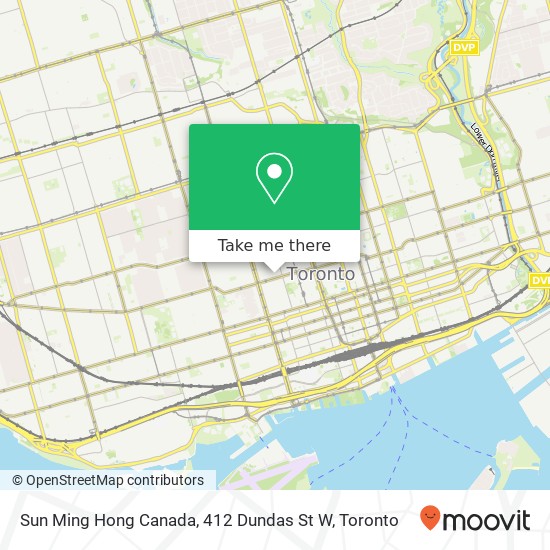 Sun Ming Hong Canada, 412 Dundas St W map