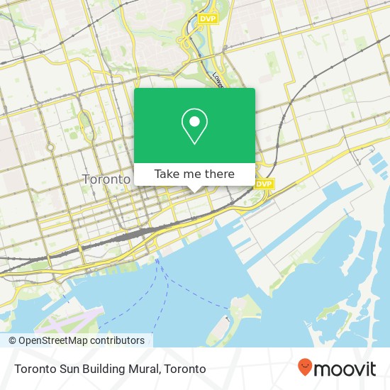 Toronto Sun Building Mural map