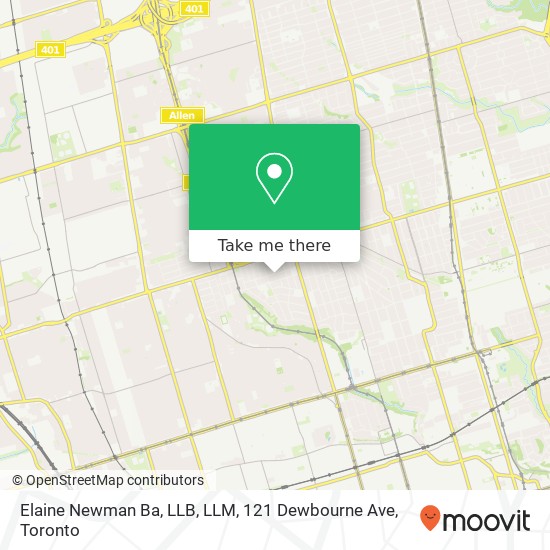 Elaine Newman Ba, LLB, LLM, 121 Dewbourne Ave map