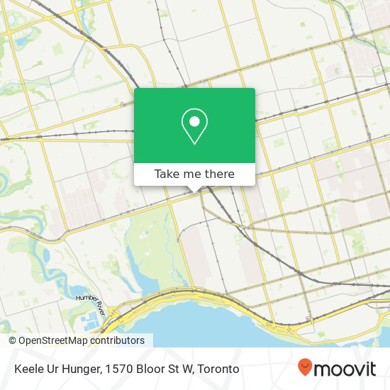 Keele Ur Hunger, 1570 Bloor St W map