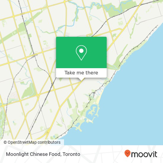 Moonlight Chinese Food map