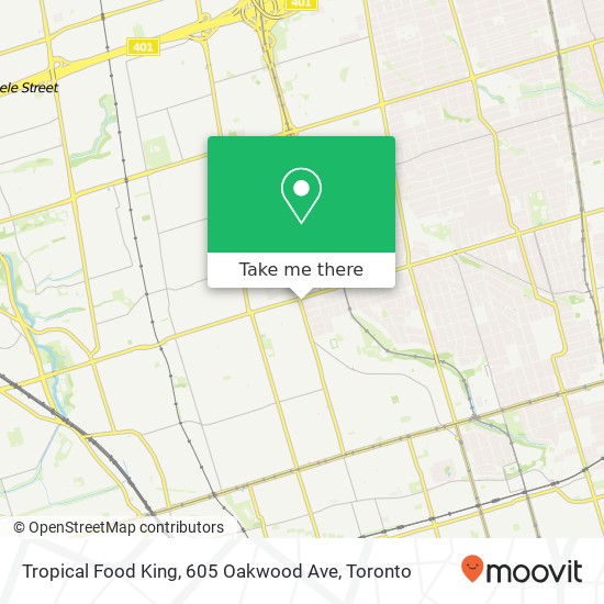 Tropical Food King, 605 Oakwood Ave map