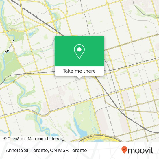 Annette St, Toronto, ON M6P map