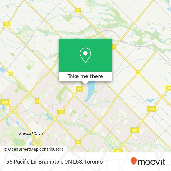 66 Pacific Ln, Brampton, ON L6S map