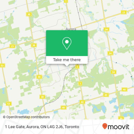 1 Lee Gate, Aurora, ON L4G 2J6 map