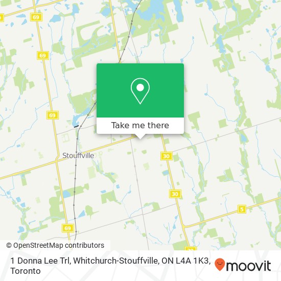 1 Donna Lee Trl, Whitchurch-Stouffville, ON L4A 1K3 plan