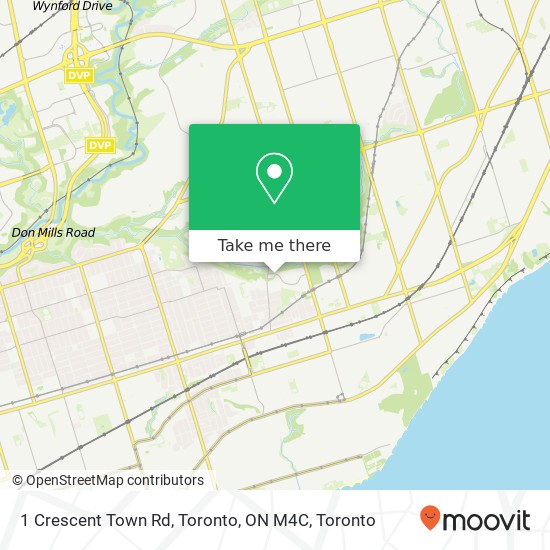 1 Crescent Town Rd, Toronto, ON M4C map