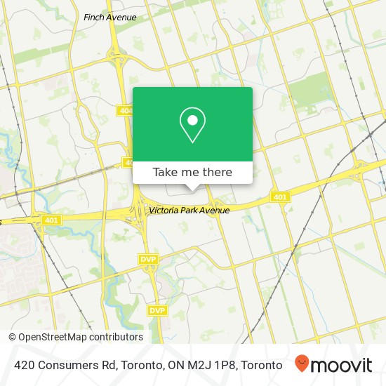 420 Consumers Rd, Toronto, ON M2J 1P8 map