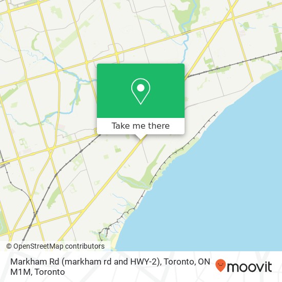 Markham Rd (markham rd and HWY-2), Toronto, ON M1M map