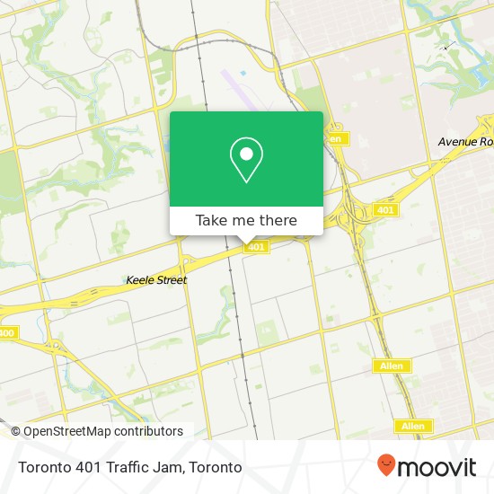 Toronto 401 Traffic Jam plan